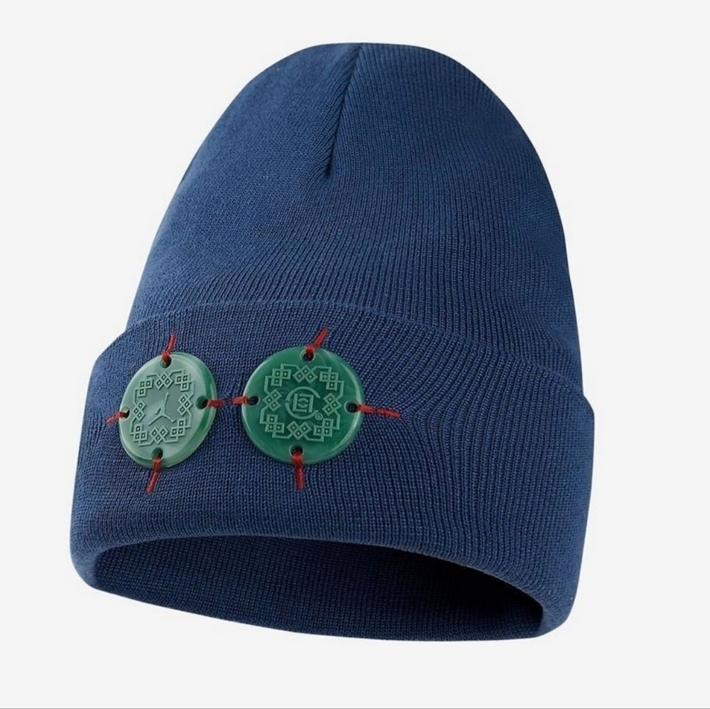 Nike Air Jordan x CLOT Beanie Blue Size Adult One Size NWT DN3800-414 - Picture 4 of 4